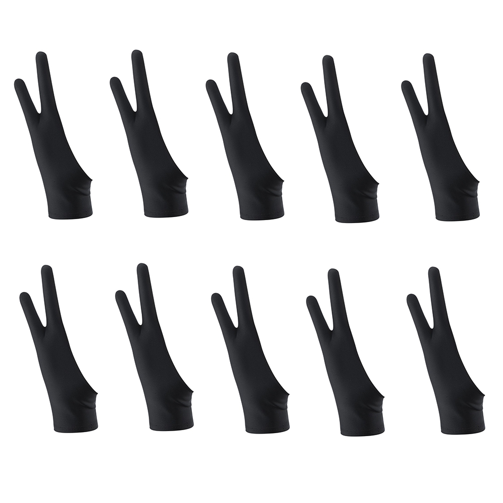 Drawing Glove Artist - Ingenious-10 Pack: 2-пальцевые перчатки для художников,